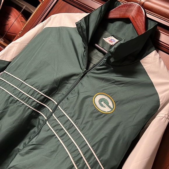 NFL Green Bay Packers Green Zip Up Jacket Size XL - Picture 7 of 8